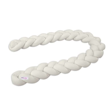 babybay Nestchenschlange Waffelpiqué geflochten 200 cm passend für Kinderbetten ivory babybay Nestchenschlange Waffelpiqué geflochten 200 cm passend für Kinderbetten ivory von babybay