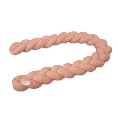 babybay Nestchenschlange Waffelpiqué geflochten 280 cm passend für Kinderbetten, apricot rosé babybay Nestchenschlange Waffelpiqué geflochten 280 cm passend für Kinderbetten, apricot rosé von babybay