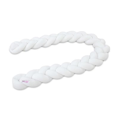 babybay Nestchenschlange Waffelpiqué geflochten 280 cm passend für Kinderbetten weiß babybay Nestchenschlange Waffelpiqué geflochten 280 cm passend für Kinderbetten weiß von babybay