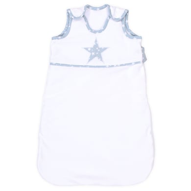 babybay Schlafsack Organic Cotton, weiß Applikation Stern azurblau Sterne weiß babybay Schlafsack Organic Cotton, weiß Applikation Stern azurblau Sterne weiß von babybay