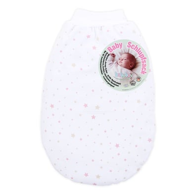 babybay Schlupfsack Organic Cotton mit Gurtschlitz weiß Sternemix sand/beere von babybay