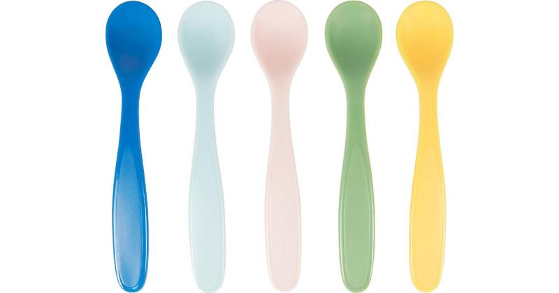 Flexible Löffel 5er-Set mehrfarbig von badabulle