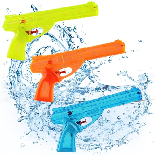 badaren 3er-Pack Wasserpistole Spielzeug, Wasserpistole für Kinder, Nostalgische Retro-Water Gun, Transparente Wasserspritzpistolen, Sommer-Pool-Strand-Wasserparty-Spielzeug badaren 3er-Pack Wasserpistole Spielzeug, Wasserpistole für Kinder, Nostalgische Retro-Water Gun, Transparente Wasserspritzpistolen, Sommer-Pool-Strand-Wasserparty-Spielzeug von badaren