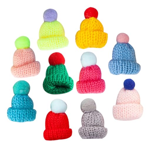 Balacoo 10 Stück Teiliges Mini Weihnachtsmützen aus Weichem Garn Bunte DIY Bastel Hüte für Puppen Haarschmuck und Festliche Dekoration Handgestrickte Mini Hut Ornamente für Weihnachtsbaum Balacoo 10 Stück Teiliges Mini Weihnachtsmützen aus Weichem Garn Bunte DIY Bastel Hüte für Puppen Haarschmuck und Festliche Dekoration Handgestrickte Mini Hut Ornamente für Weihnachtsbaum von balacoo