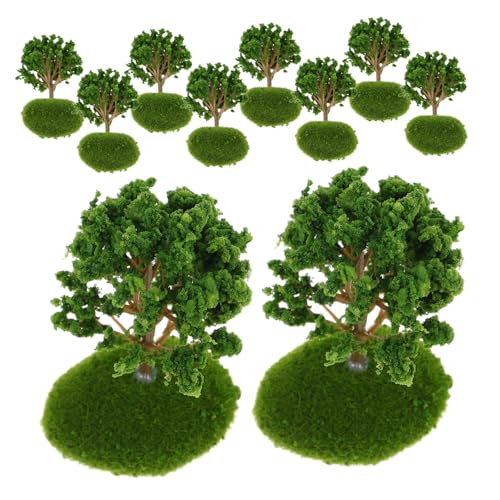 Balacoo 10 Stück Teiliges Miniatur Baum Modelle aus Kunststoff Realistische Architektur Sandtisch Dekoration Vielseitig für Dioramen Modelle Feengärten und Zuglandschaften Platzsparend von balacoo