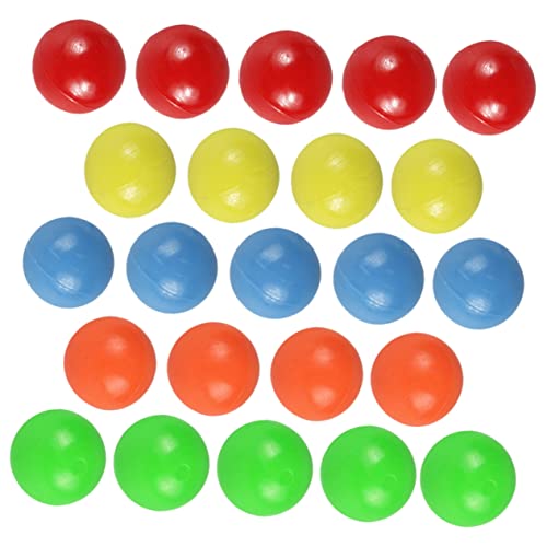 Balacoo 100 Stück Kleine Farbige Kunststoffkugeln Bunte Lernkugeln für Mathematik Lehrmittel Farbige Zählkugeln für Farb und Wahrscheinlichkeitsübungen von balacoo