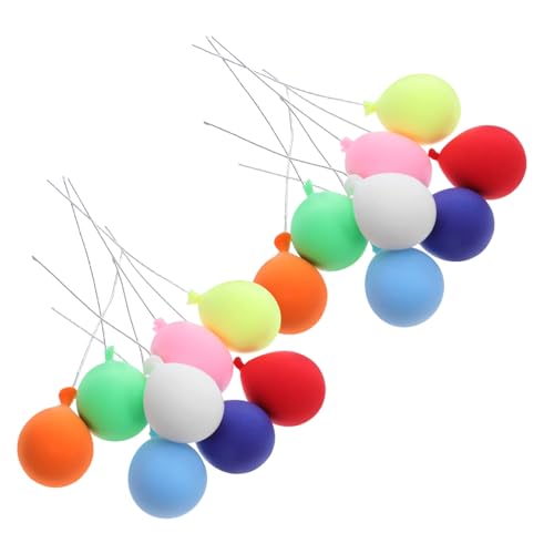 Balacoo 16 Stück Teiliges Bunte Mini Luftballons Cake Picks Realistische Puppenhaus Dekoration Einfache Montage Kompatibel für Geburtstagsfeier Hochzeits Dollhouse Zubehör von balacoo