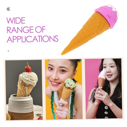 Balacoo 2 Stück Simuliertes Eiscreme Modell Teiliges Realistische Eiswaffel Deko für Fotografie Schaufensterdekoration und Geschenkidee Hochwertiges Eiscreme Requisit Balacoo 2 Stück Simuliertes Eiscreme Modell Teiliges Realistische Eiswaffel Deko für Fotografie Schaufensterdekoration und Geschenkidee Hochwertiges Eiscreme Requisit von balacoo