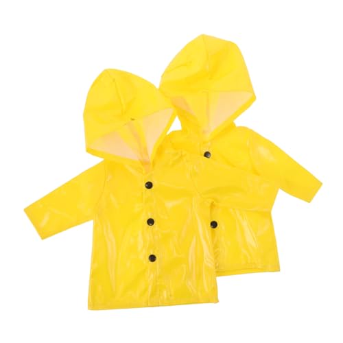 Balacoo 2 Stück Teiliges Puppen Regenmantel Gelb Realistisch Detailreich Schützendes Material für Puppen Zubehör für Kreatives Rollenspiel Balacoo 2 Stück Teiliges Puppen Regenmantel Gelb Realistisch Detailreich Schützendes Material für Puppen Zubehör für Kreatives Rollenspiel von balacoo