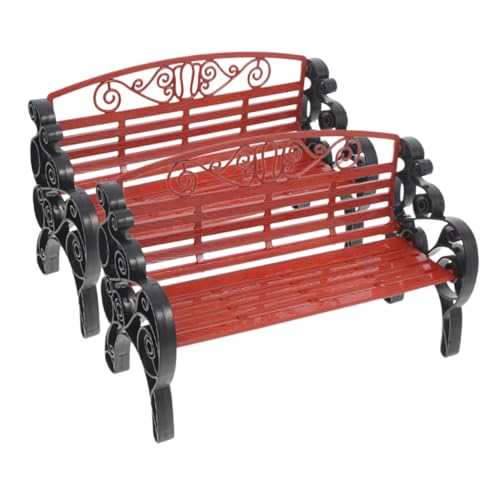 Balacoo 2 Stück Vintage Miniatur Modell Teilig Filigrane Büro Tischdekoration Detailreiche Landschaftsdeko für Zuhause Puppenhaus Zubehör Kreative Sandtisch Accessoires von balacoo