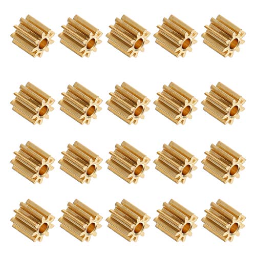 Balacoo 20 Stück Kupfer Motor Ritzel, Mini Motor Zahnrad 9 Zahnstärke 2Mm Mechanisches Zahnrad Ersatzteil für Lenkgetriebe Drohne Modell Flugzeug DIY Spielzeug Balacoo 20 Stück Kupfer Motor Ritzel, Mini Motor Zahnrad 9 Zahnstärke 2Mm Mechanisches Zahnrad Ersatzteil für Lenkgetriebe Drohne Modell Flugzeug DIY Spielzeug von balacoo