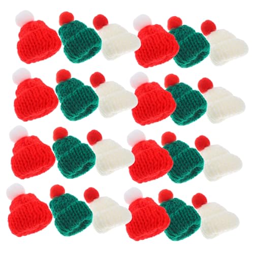 Balacoo 24 Stück Teiliges Mini Strickmützen Weihnachtshüte Bunt Elastisch Hautfreundlich für DIY Weihnachtsdeko Flaschen und Baumschmuck Langlebig und Leicht Tragbar Balacoo 24 Stück Teiliges Mini Strickmützen Weihnachtshüte Bunt Elastisch Hautfreundlich für DIY Weihnachtsdeko Flaschen und Baumschmuck Langlebig und Leicht Tragbar von balacoo