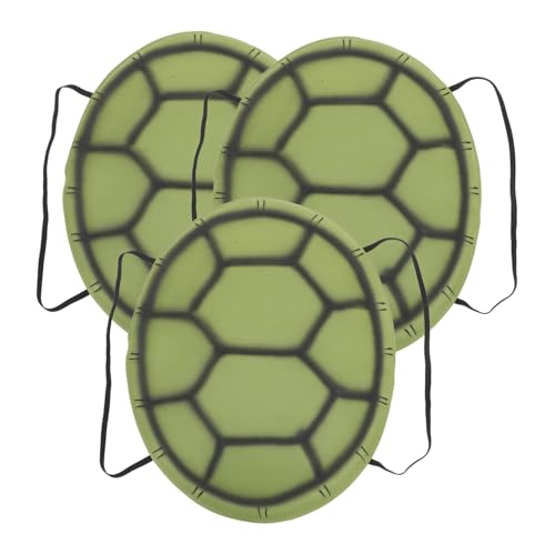 Balacoo 3 Stück Teiliges Schildkrötenpanzer Kostüm aus Hautfreundlichem Eva Leichtes Halloween Party Cosplay Accessoire mit Realistischem Schildkrötenpanzer Design Komfortabel für von balacoo
