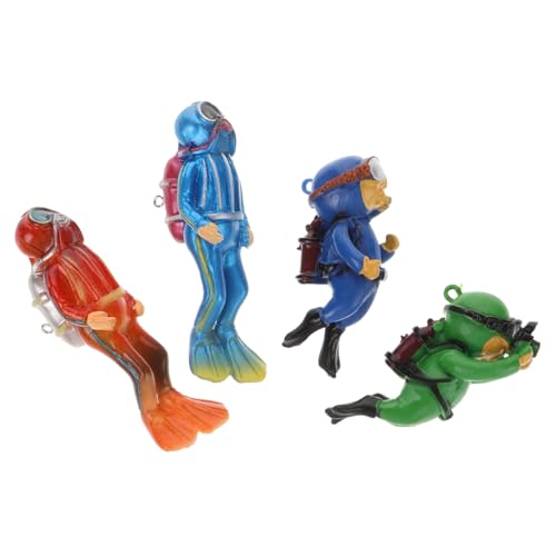 Balacoo 4 Stück Teiliges Aquarium Taucher Modell Schwimmende Deko Ornamente für Fischbecken Lustige Aquarium Dekoration Sichere Leichte Unterwasser Figuren für Fischhaltung und Balacoo 4 Stück Teiliges Aquarium Taucher Modell Schwimmende Deko Ornamente für Fischbecken Lustige Aquarium Dekoration Sichere Leichte Unterwasser Figuren für Fischhaltung und von balacoo