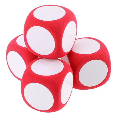 Balacoo 4 Stück Teiliges Große Beschreibbare Schaumstoffwürfel Abwischbare Leichte DIY Würfel für Unterricht Mathe Spiele und Kreative Lernaktivitäten im Klassenzimmer von balacoo