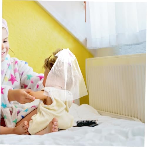 Balacoo 6 Stück Teiliges Kurze Hochzeitsschleier für Puppen Handgefertigtes Brautschleier Accessoire aus Weißem Tüll Modisches Kopfstück für Hochzeits und Partypuppen Passend Balacoo 6 Stück Teiliges Kurze Hochzeitsschleier für Puppen Handgefertigtes Brautschleier Accessoire aus Weißem Tüll Modisches Kopfstück für Hochzeits und Partypuppen Passend von balacoo