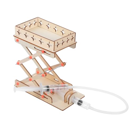 Balacoo DIY Hydraulik Hubplattform Holz Bausatz Experiment Lernset für Höhenverstellung Kreatives Entdecken von Hebelprinzipien und Ingenieurwissen von balacoo