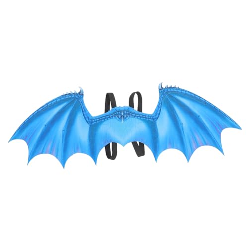 Balacoo Drachenflügel Cosplay Kostüm Flügel Accessoire für Halloween Party Fasching Blau von balacoo
