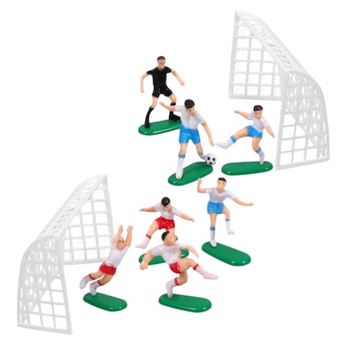 Balacoo Fußball Tortendeko Miniatur Dekoration Fußball Geburtstag Party Cake Topper Spielszene für Fußballfans von balacoo