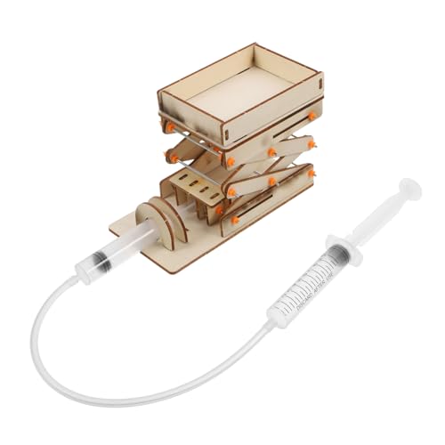 Balacoo Manuelle Lab Jack Maschine aus Holz Verstellbare Hebebühne für Stem Wissenschaftsspielzeug Pädagogisches Experimentierset mit Robustem Mechanismus und Leichtem von balacoo