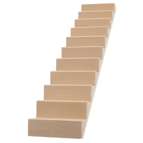 Balacoo Maßstab DIY Zubehör Ohne Handlauf Für Mini Haus Möbel Modell Zimmer Dekorative Treppen Puppenstuben von balacoo