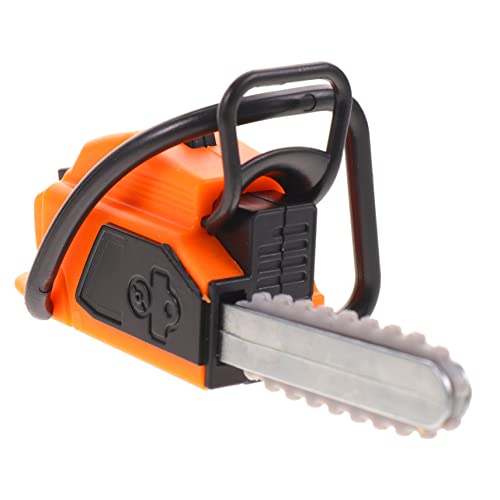 Balacoo Miniatur Kettensäge Modell Elektrisch Gartengerät Mini Haus Deko Detailgetreues Gartenwerkzeug Puppenhaus Zubehör Realistisches Mini Chainsaw Prop von balacoo