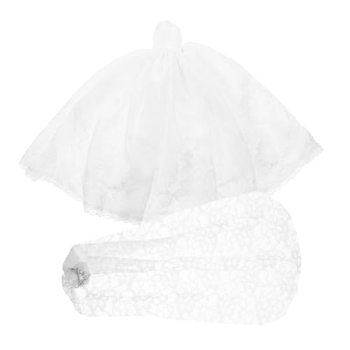 Balacoo Miniatur Puppen Brautkleid mit Langem Schleier Abnehmbar Zart Verarbeitetes Weißes Hochzeitskleid für Spielpuppen Einfach Anzuziehen Realistische Spielkleidung für Kreative Balacoo Miniatur Puppen Brautkleid mit Langem Schleier Abnehmbar Zart Verarbeitetes Weißes Hochzeitskleid für Spielpuppen Einfach Anzuziehen Realistische Spielkleidung für Kreative von balacoo