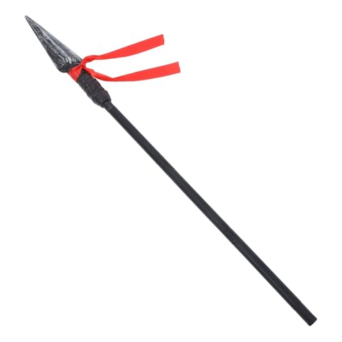 Balacoo Plastik Römischer Ritterspeer mit Band Mittelalterliches Halloween Kostüm Requisit Interaktives für Maskerade und Bühnenauftritte Stabile Cosplay Dekoration von balacoo