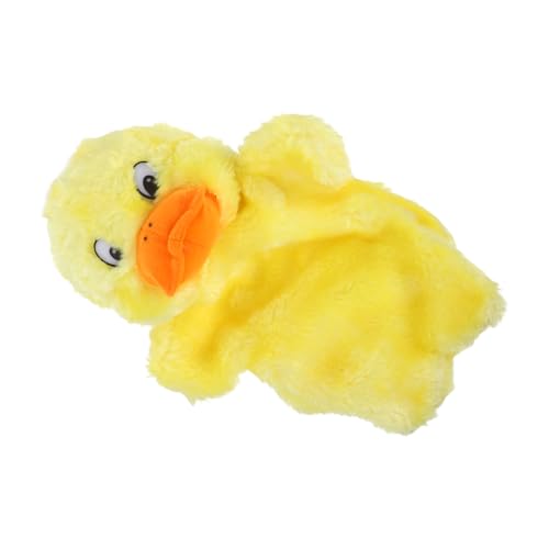Balacoo Plüsch Handpuppe Gelbe Ente Weiches Puppentheater für Interaktives Rollenspiel Fördert Kreativität und Kommunikation Sicheres Material für Kindergarten und Familienzeit von balacoo