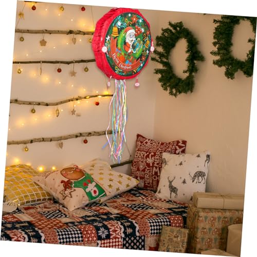 Balacoo Santa Claus Piñata zum Befüllen mit Süßigkeiten Weihnachtsdeko zum Aufhängen Partyspiel für Erwachsene Festliche Weihnachtsfeier Zubehör von balacoo