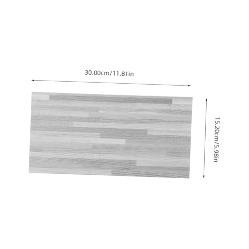 Balacoo Simulierte Miniatur Bodenplatte PVC Fliesenboden Mini Haus DIY Dekoration Hellgrau für Puppenhaus Bastelprojekte und Miniatur Dioramen von balacoo