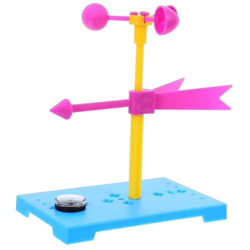 Balacoo Stem Wetterstation Windrichtungsanzeiger Bausatz für Klassenzimmer Pädagogisches Experimentierset mit Kunststoff Komponenten Kreatives Windprojekt für DIY Zufällige Farbe von balacoo