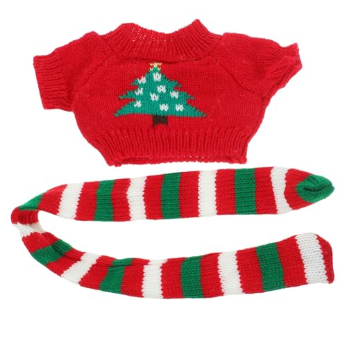 Balacoo Wear Resistant Mini Puppenpullover mit Schal Dekorativer Austauschbarer Puppenpullover für Leichtes Weiches Herbst Winter Puppenzubehör für Puppen zum Anziehen Balacoo Wear Resistant Mini Puppenpullover mit Schal Dekorativer Austauschbarer Puppenpullover für Leichtes Weiches Herbst Winter Puppenzubehör für Puppen zum Anziehen von balacoo