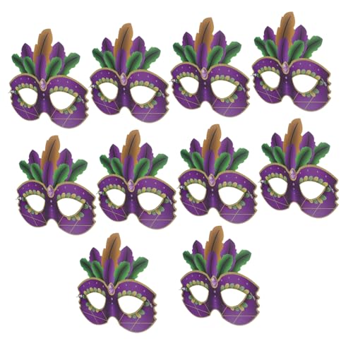 balacoo 10 Stück Teiliges Masken Cartoon Masken Party Fasching Halloween Leichte Papiermasken Bunte Verkleidung für Jungen Mädchen Kostüm Zubehör von balacoo