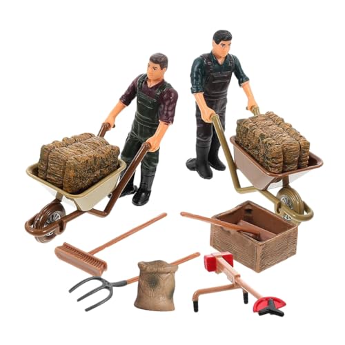 balacoo 12 Stück Teiliges Miniatur Bauernhof Spielset mit Detailreichen Bauernfiguren und Landwirtschaftlichen Zubehörteilen Lebensechte Mini Farm Dekoration für Kinderzimmer Mikro balacoo 12 Stück Teiliges Miniatur Bauernhof Spielset mit Detailreichen Bauernfiguren und Landwirtschaftlichen Zubehörteilen Lebensechte Mini Farm Dekoration für Kinderzimmer Mikro von balacoo