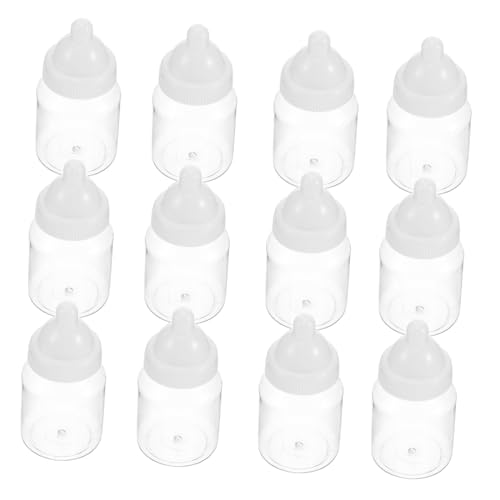 balacoo 12 Stück Teiliges Transparente Babyflaschen Bonbondosen mit Weißem Deckel Wiederverwendbare Candy Box für Shower Kreative Geschenkverpackung für Babyparty und Geburtstagsfeier balacoo 12 Stück Teiliges Transparente Babyflaschen Bonbondosen mit Weißem Deckel Wiederverwendbare Candy Box für Shower Kreative Geschenkverpackung für Babyparty und Geburtstagsfeier von balacoo