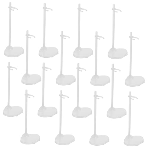 balacoo 15 Stück Teiliges Puppenständer Transparent Kunststoff Doll Support Displayständer mit Taillenhalterung für Puppen Figuren Modelle zur Sicheren Präsentation und Aufbewahrung von balacoo