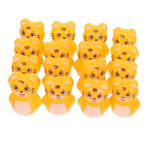 balacoo 16 Stück Teiliges Tiger Wackelspielzeug Niedliche Desktop Dekoration Bunte Mini Tumbler Figuren Spielerisches Kinderspielzeug für Jungen und Mädchen für Zufällige Farbe von balacoo