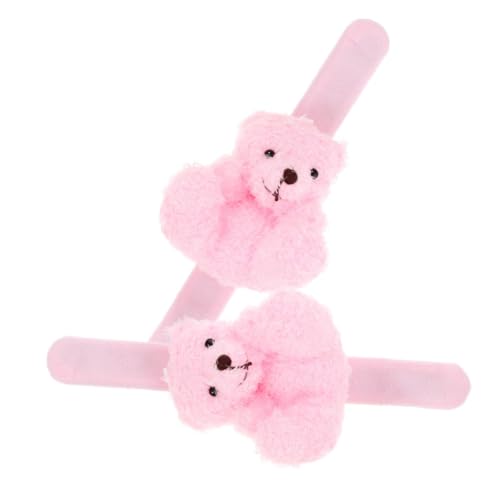 balacoo 2 Stück Plüsch Slap Bracelet mit Süßem Bär Weiches Kuscheltier Armband aus PP Baumwolle Bequemes Schnapparmband für Partygeschenke und Geburtstagsfeiern Praktische balacoo 2 Stück Plüsch Slap Bracelet mit Süßem Bär Weiches Kuscheltier Armband aus PP Baumwolle Bequemes Schnapparmband für Partygeschenke und Geburtstagsfeiern Praktische von balacoo