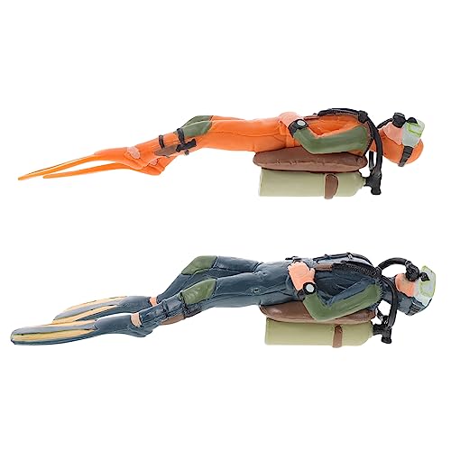 balacoo 2 Stück Simulation Taucher Figur Teiliges Detailreiche Mini Taucher Modelle aus Sicherem Material Dekoratives Aquarium Ornament und Lernspielzeug Desktop Dekoration balacoo 2 Stück Simulation Taucher Figur Teiliges Detailreiche Mini Taucher Modelle aus Sicherem Material Dekoratives Aquarium Ornament und Lernspielzeug Desktop Dekoration von balacoo