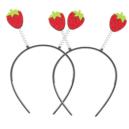 balacoo 2 Stück Teiliges Erdbeer Stirnband Haarreif Früchte Haarband Elastisch für Jungen Mädchen Karneval Halloween Geburtstag Kostüm Accessoire balacoo 2 Stück Teiliges Erdbeer Stirnband Haarreif Früchte Haarband Elastisch für Jungen Mädchen Karneval Halloween Geburtstag Kostüm Accessoire von balacoo