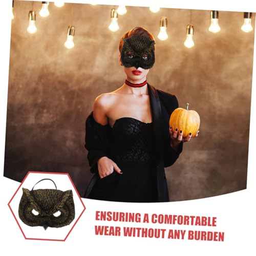 balacoo 2 Stück Teiliges Eulenmaske aus Leichtem PU Schaum Realistische Tier Halbmaske für Erwachsene Bequeme Hautfreundliche und Party Masquerade für Gruppenevents und Halloween von balacoo