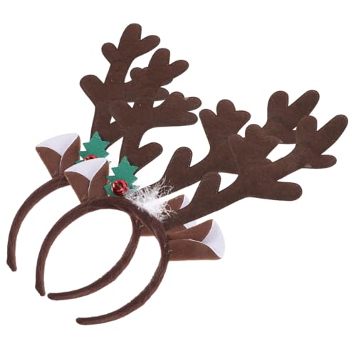 balacoo 2 Stück Teiliges Weihnachts Haarband mit Dekorativen Hirschgeweihen Multifunktionaler Haarreif aus Bequem und Langlebig Festliche Kopfbedeckung für Damen Party und balacoo 2 Stück Teiliges Weihnachts Haarband mit Dekorativen Hirschgeweihen Multifunktionaler Haarreif aus Bequem und Langlebig Festliche Kopfbedeckung für Damen Party und von balacoo