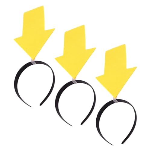 balacoo 3 Stück Lustiges Stirnband mit Gelbem Haarreifen Weiches Leichtes Party Haarzubehör für Geburtstage Halloween und Themenfeiern Kreatives Accessoire für Festliche von balacoo