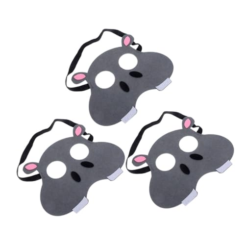 balacoo 3 Stück Teiliges Tierische Masken aus Atmungsaktivem Vliesstoff Leichte Wiederverwendbare und Kindergartenkostüme Niedliche Frosch und Tiger Motive für Partys und Aufführungen von balacoo