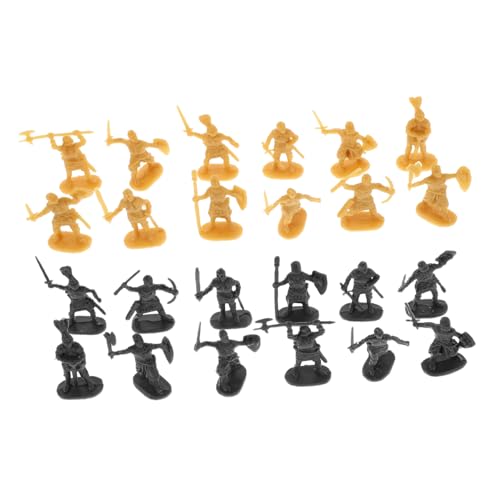 balacoo 400 Stück Teilige Mittelalterliche Ritter Spielfiguren aus Robustem Kunststoff Realistische Mini Soldaten Gold Tragbar für Rollenspiele Sammler und Lernzwecke für Partys und von balacoo