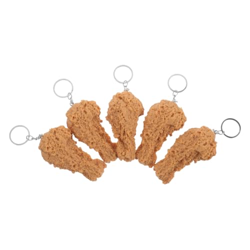 balacoo 5 Stück Teiliges Realistischer Schlüsselanhänger Frittierte Hähnchenkeule Langlebig Farbbeständig Witziges Design Kreatives Partyzubehör für Tasche und Alltag balacoo 5 Stück Teiliges Realistischer Schlüsselanhänger Frittierte Hähnchenkeule Langlebig Farbbeständig Witziges Design Kreatives Partyzubehör für Tasche und Alltag von balacoo