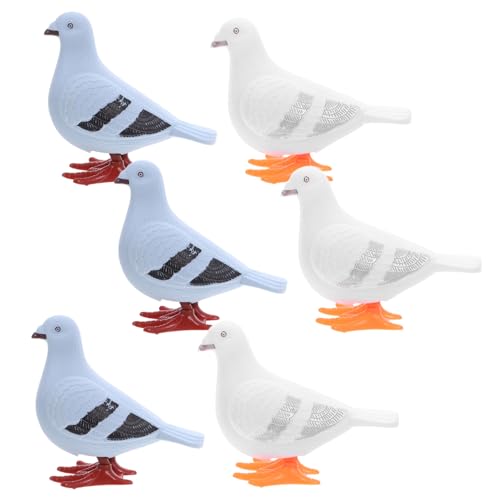 balacoo 6 Stück Teiliges Aufziehspielzeug Tauben Springende Tiere Lustiges für Partydeko Gartenfiguren für Kleinkinder und Jungen Mädchen Zufällige Farbe Zufällige Farbe von balacoo