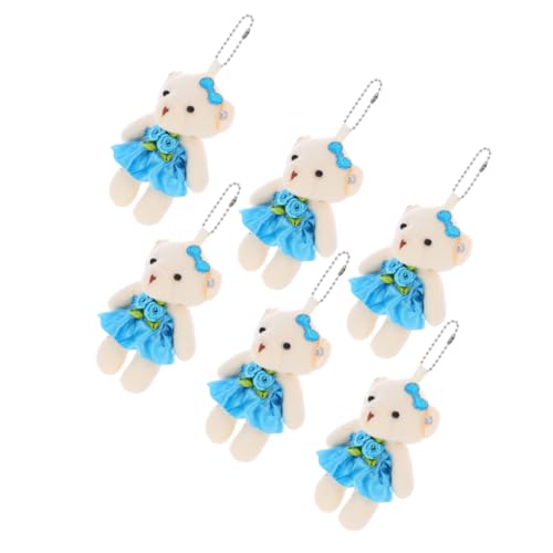 balacoo 6 Stück Teiliges Mini Kuschelbären Schlüsselanhänger aus Weichem Plüsch Niedliche Kleine Anhänger für Taschen Rucksäcke und Dekoration für Hochzeitsschmuck und Geschenke balacoo 6 Stück Teiliges Mini Kuschelbären Schlüsselanhänger aus Weichem Plüsch Niedliche Kleine Anhänger für Taschen Rucksäcke und Dekoration für Hochzeitsschmuck und Geschenke von balacoo