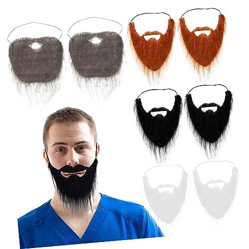 balacoo 8 Stück Teiliges Fake in Farben mit Elastischem Band Bequem Verstellbar für Halloween Karneval Cosplay und Weihnachtsfeiern Bunte Kostüm Accessoires für Einzigartige Looks von balacoo